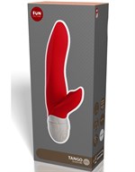 Красный вибратор с клиторальным стимулятором Tango - фото 240241 Красный вибратор с клиторальным стимулятором Tango - фото 240241