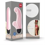 Нежно-розовый мини-вибратор Ocean с клиторальным отростком - 14,3 см. - фото 210219 Нежно-розовый мини-вибратор Ocean с клиторальным отростком - 14,3 см. - фото 210219