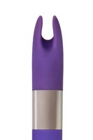Фиолетовый клиторальный вибромассажёр Qvibry - фото 1386766