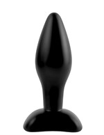 Чёрная анальная пробочка Small Silicone Plug - 11 см. Pipedream PD4602-23 - фото 698681