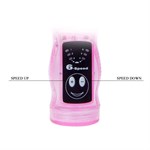 Розовый вибратор с анальным и клиторальным отростками Intimate Tease - 22 см. Baile BW-037021A-0101 - фото 698809
