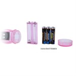 Розовый вибратор с анальным и клиторальным отростками Intimate Tease - 22 см. Baile BW-037021A-0101 - фото 698810