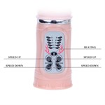 Вибромассажер с ротацией и с подогревом - 26 см. - фото 210946