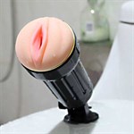 Мастурбатор в пластиковой колбе на присоске Spider - фото 212328