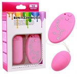 Розовое виброяйцо с красивым пультом ДУ - фото 213182