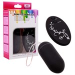 Черное виброяйцо с пультом дистанционного управления - фото 213188