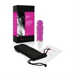 Рельефный массажер bCute Pearl Rose - 11 см. - фото 213228