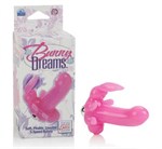 Розовый стимулятор клитора с вибрацией Bunny Dreams - фото 213344