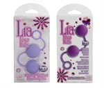 Фиолетовые вагинальные шарики Lia Love Balls - фото 183749