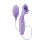 Помпа Waterproof Silicone Clitoral Pump Collection Thea с вибрацией фиолетовая - фото 213756