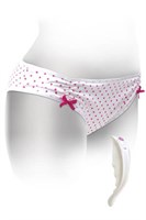 Трусики с силиконовым вибратором Elite Pink White Plus Size - фото 240683 Трусики с силиконовым вибратором Elite Pink White Plus Size - фото 240683