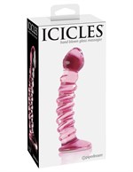 Стеклянный стимулятор ICICLES № 28 - 18 см. - фото 214163