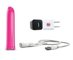 Розовый мини-вибратор Tango Pink USB rechargeable - фото 134268