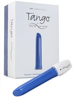 Синий перезаряжаемый вибратор Tango Blue USB rechargeable - 9 см. - фото 134270