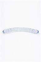 Двухсторонний фаллоимитатор Crystal Jellies - 45 см. - фото 214460