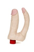 Двухголовый вибромассажер Naturals - 14,5 см. - фото 214491 Двухголовый вибромассажер Naturals - 14,5 см. - фото 214491