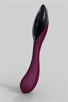 Вибратор ZINI RAN вишневого цвета с черным - фото 214813