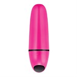 Розовый миниатюрный вибратор LUSTRE - фото 215428