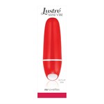 Красный миниатюрный вибратор LUSTRE - фото 215433