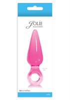 Малая розовая анальная пробка Jolie Pleasures Small - 10 см. - фото 184441