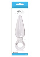 Большая прозрачная анальная пробка JOLIE с кольцом - фото 215450 Большая прозрачная анальная пробка JOLIE с кольцом - фото 215450