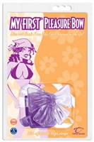 Вибростимулятор клитора My First Pleasure Bow в виде бантика на ремешках - фото 215538