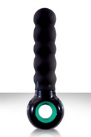 Черный вибратор рельефный ENVIE RIPPLE - фото 240960