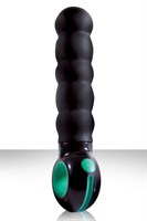 Черный вибратор рельефный ENVIE RIPPLE - фото 240961