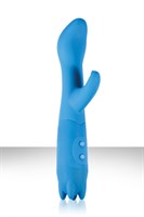 Голубой вибратор Хай-Тек DECOLLER - фото 240977