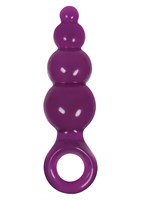 Малая фиолетовая анальная пробка Jolie - Ripples - фото 215605