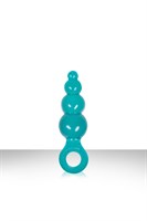 Малая бирюзовая анальная пробка Jolie - Ripples - фото 215608