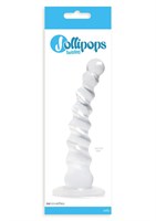 Рифленый прозрачный анальный стимулятор Jollipops - 15,2 см. - фото 215633