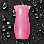 Розовый текстурированный мастурбатор LOVE ME TENDER CARESS - фото 241021