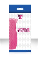 Розовый текстурированный мастурбатор LOVE ME TENDER CARESS - фото 241022
