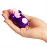 Фиолетовый клиторальный вибростимулятор Sqweel Go Purple - фото 134583