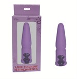 Фиолетовая анальная насадка для секс-машин - фото 134712