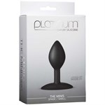 Черная анальная пробка Platinum Premium Silicone - The Minis Spade Small - Black S - фото 184654