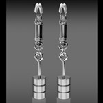 Металлические зажимы на соски Nipple Clamps с регулируемым весом - фото 241096