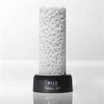 Белый 3D мастурбатор PILE - фото 9073