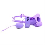 Фиолетовые вибротрусики Vibrating Panties с пультом ДУ - фото 241250