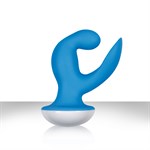 Голубой вибромассажер Femme Vibrating G Spot Rocker Blue - 13,8 см. - фото 241538