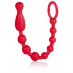 Красная анальная цепочка Colt Max Beads - 28 см. - фото 135220