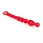 Красная анальная цепочка Colt Max Beads - 28 см. - фото 135222
