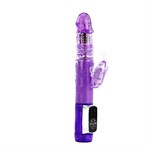 Фиолетовый вибратор хай-тек Butterfly Prince - 24 см. - фото 135333