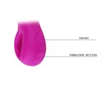 Перезаряжаемый вибратор Audding с клиторальным отростком - 22,5 см. 19874