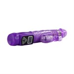 Фиолетовый вибратор Up and Down Love Doudse с ротацией - 22,4 см. - фото 135357