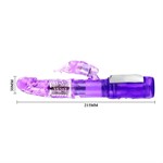 Фиолетовый хай-тек вибромассажёр Passion Count - 21,5 см. - фото 135379
