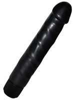 Чёрный вибратор Black EGO - 23 см. - фото 241907