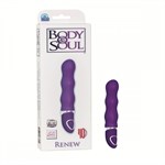 Фиолетовый вибратор Body Soul Renew - 9,5 см. - фото 241909
