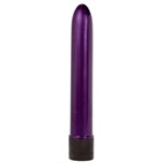 Фиолетовый классический вибратор RETRO ULTRA SLIMLINE - 17 см. - фото 135396
